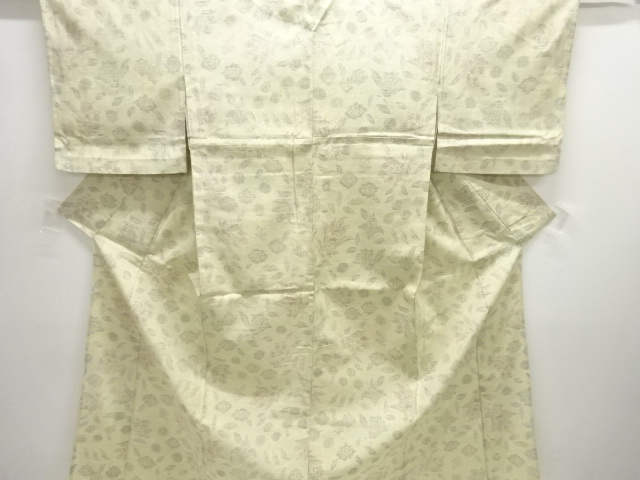 JAPANESE KIMONO / HITOE / WOVEN FLORAL PLANTS